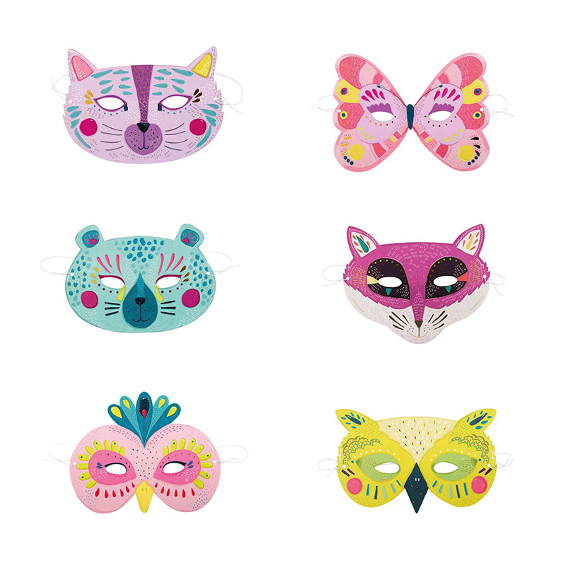 Set de 6 masques  "Parade"