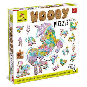 Puzzle woody - La licorne magique